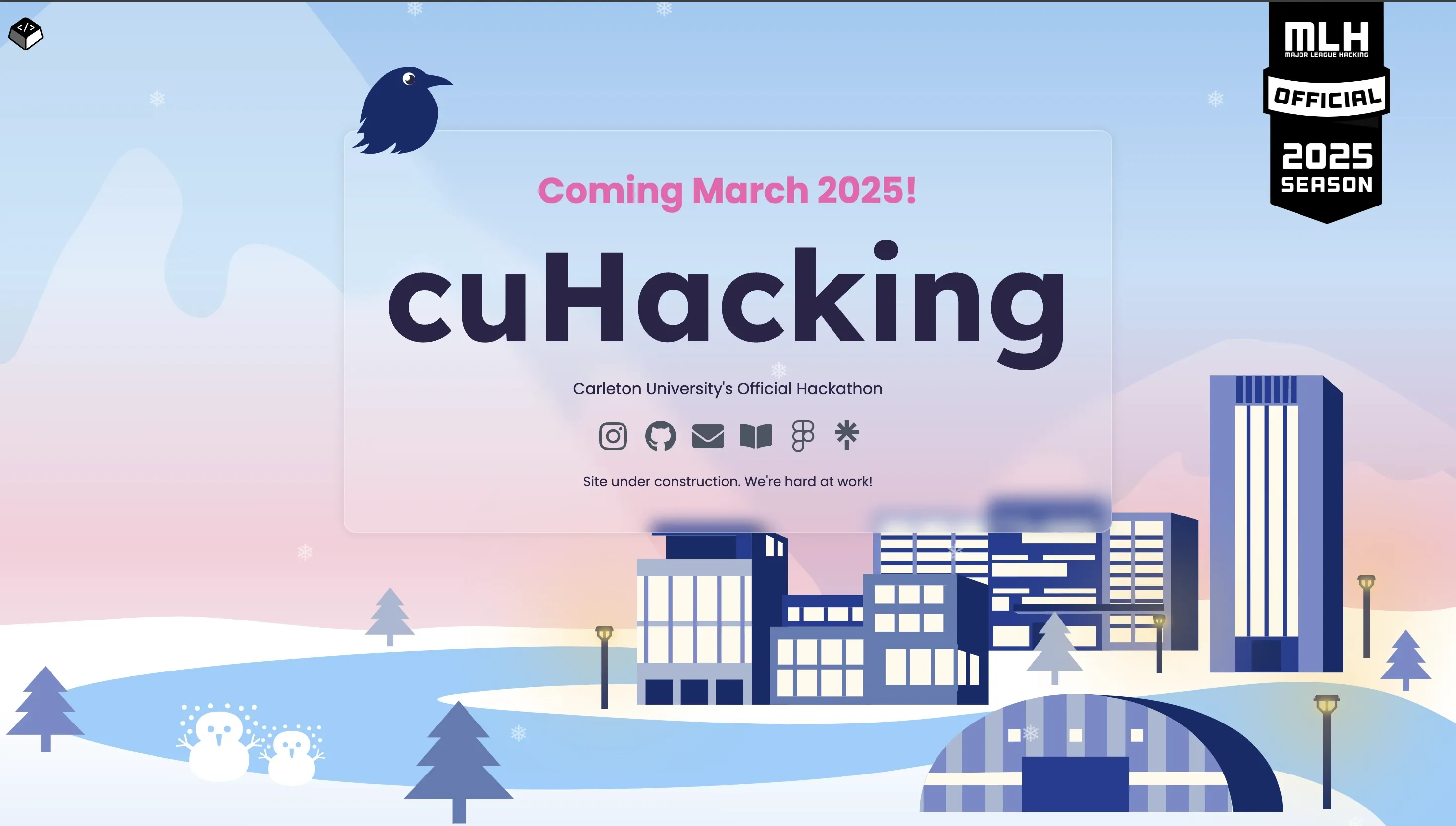 cuHacking landing page 2025